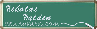 Nikolai Walden Visitenkarte